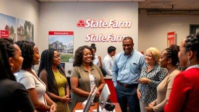 State Farm customer service representatives assisting clients